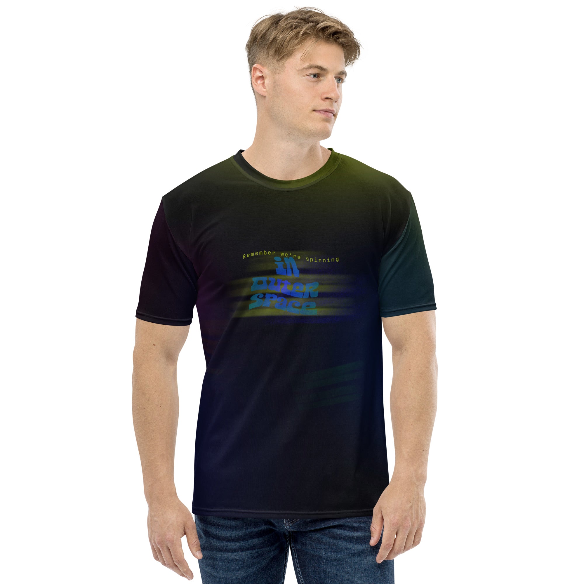 Spinning in Outer Space - All Over Unisex T-shirt