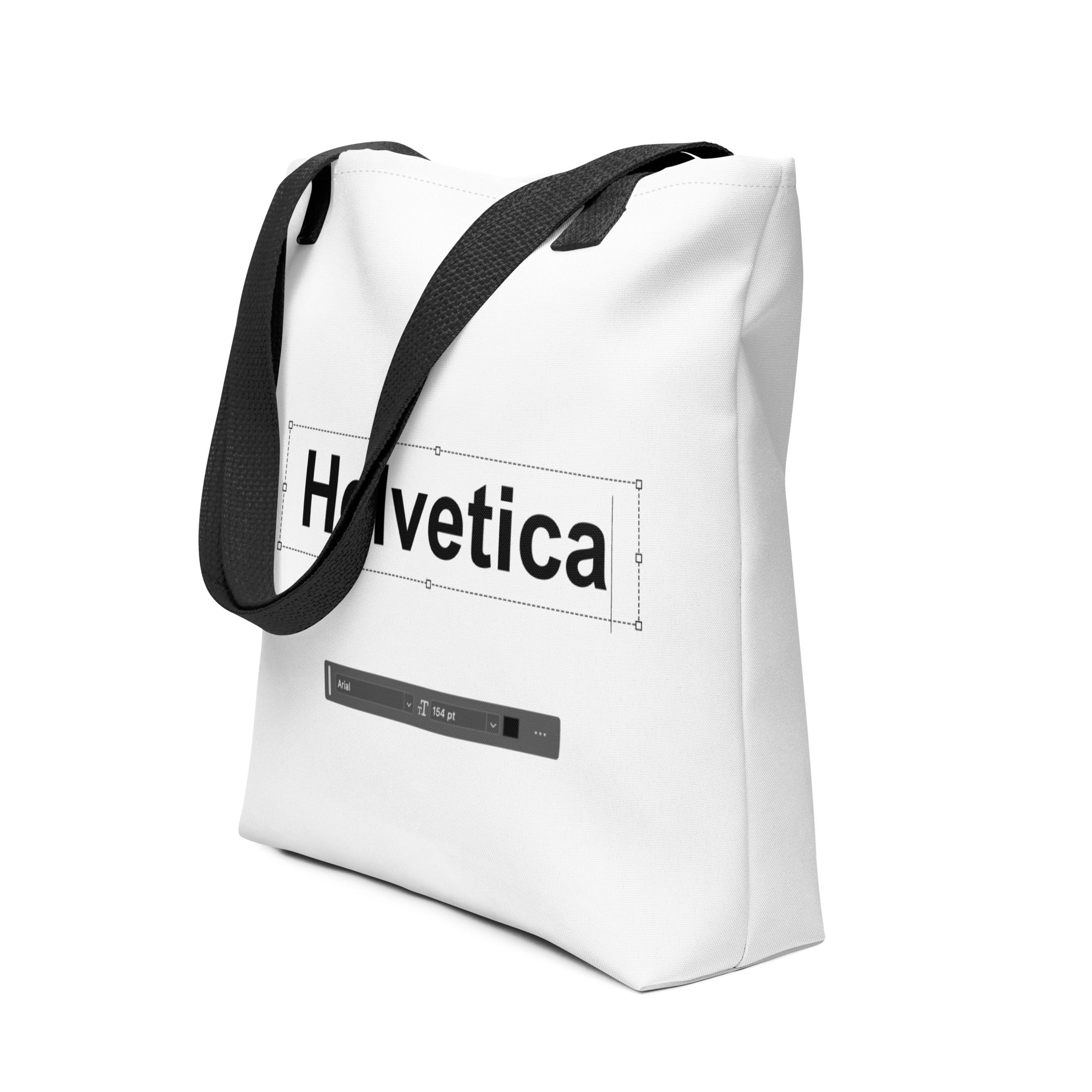 Helvetica in Arial - Tote Bag