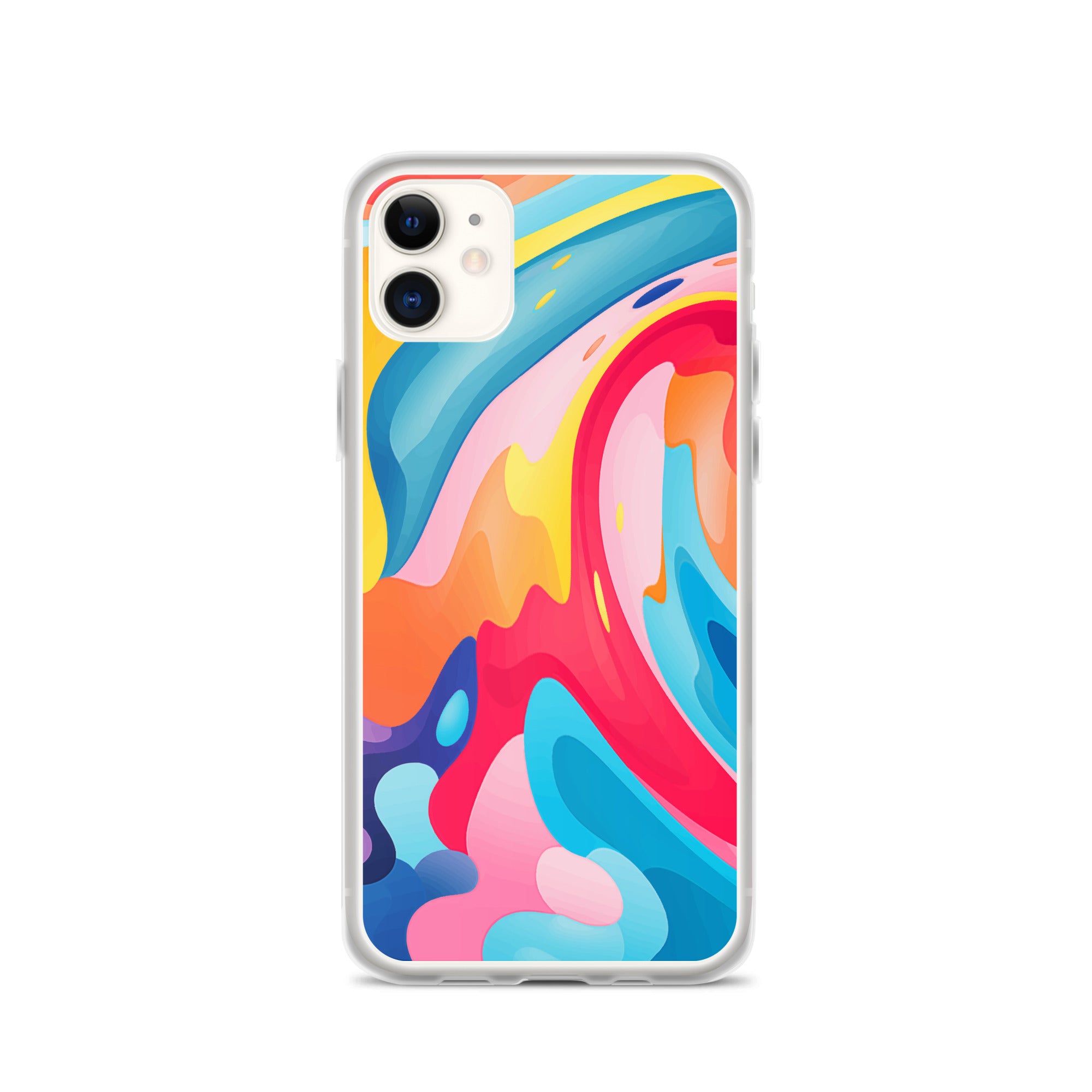 Colorful Swirls Clear Case for iPhone®