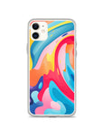 Colorful Swirls Clear Case for iPhone®
