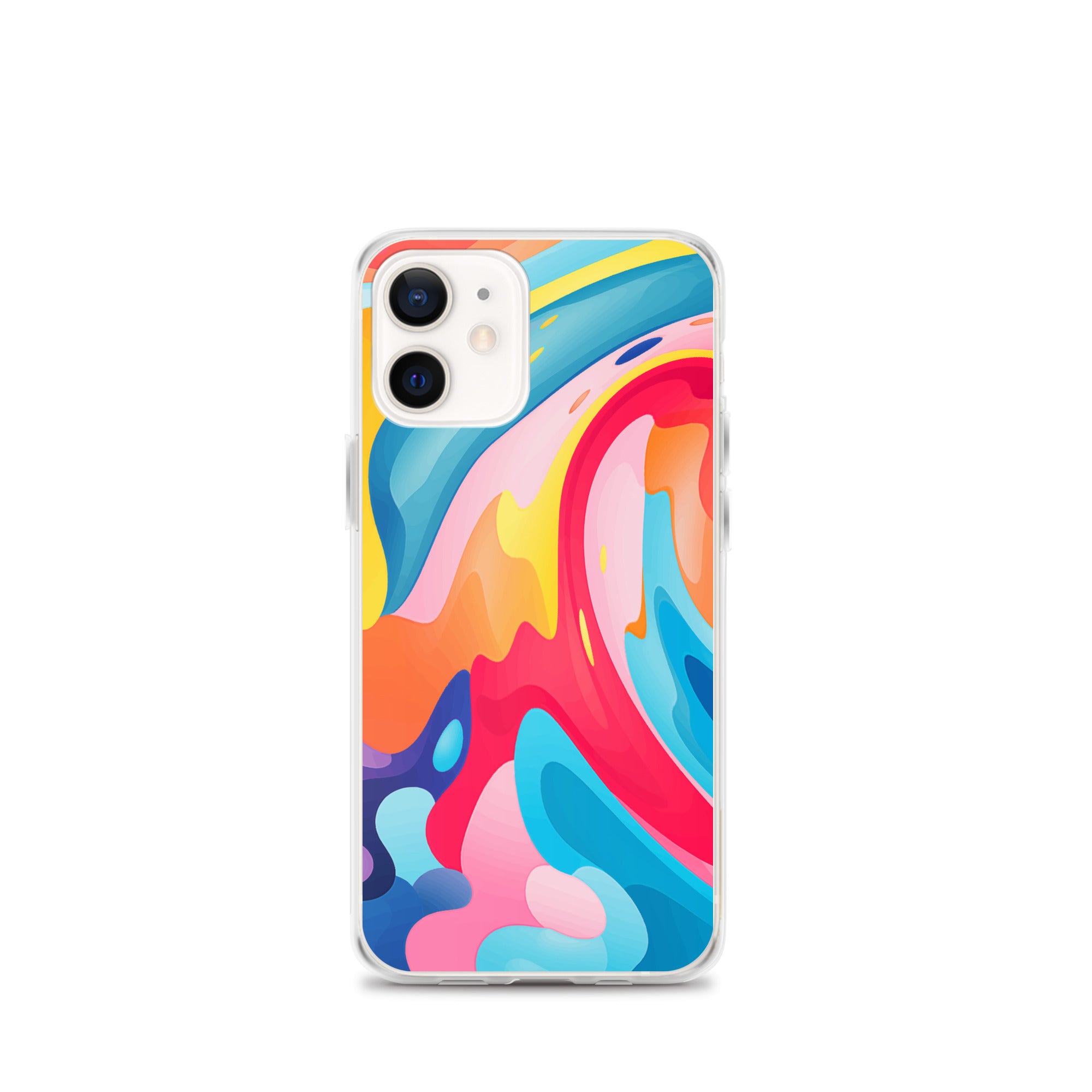 Colorful Swirls Clear Case for iPhone®