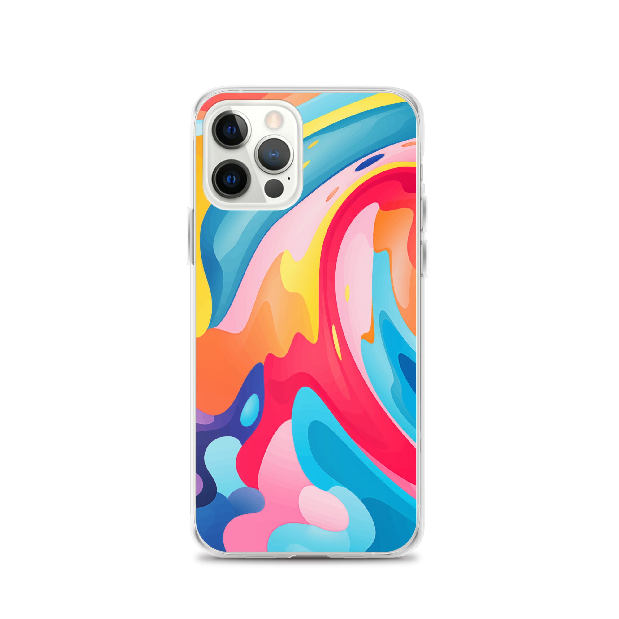 Colorful Swirls Clear Case for iPhone®