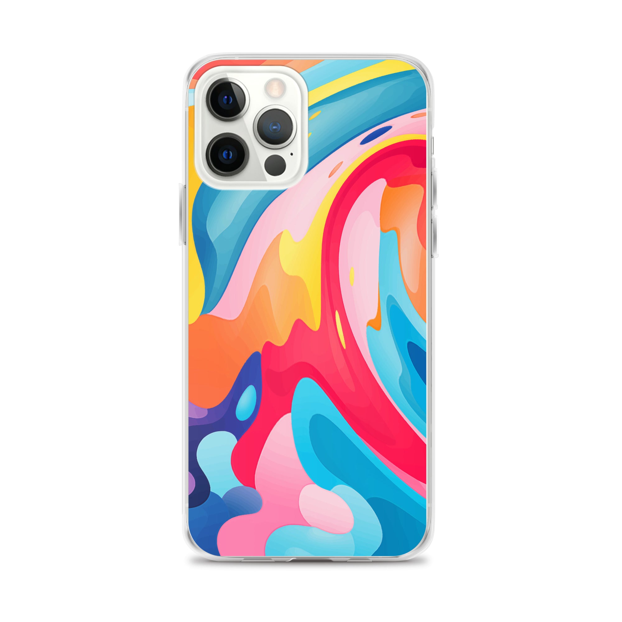 Colorful Swirls Clear Case for iPhone®