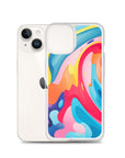 Colorful Swirls Clear Case for iPhone®