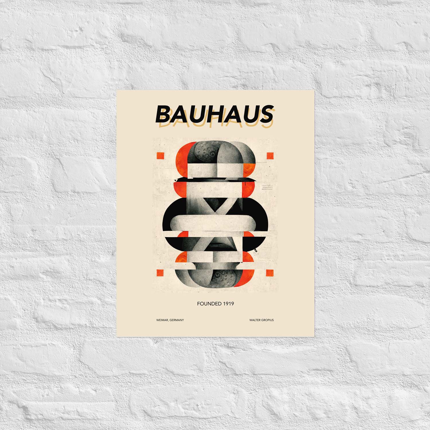 Bauhaus Origin 1919 Poster