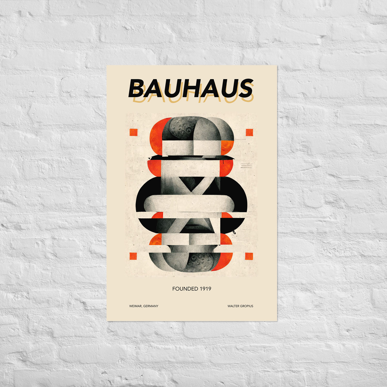 Bauhaus Origin 1919 Poster