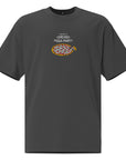 Chicago Tavern Pizza Party - Unisex Embroidered Oversized Faded T-shirt