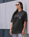 Get Ready To Dance - Embroidered Unisex Oversized Faded T-Shirt