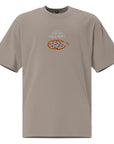 Chicago Tavern Pizza Party - Unisex Embroidered Oversized Faded T-shirt