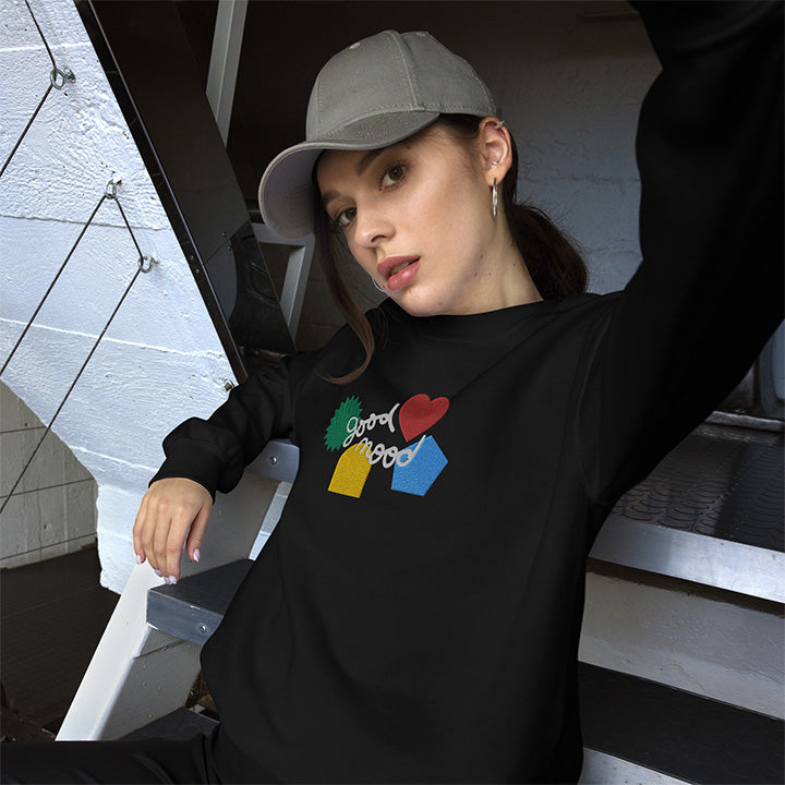 Good Mood - Embroidered Unisex Sweatshirt