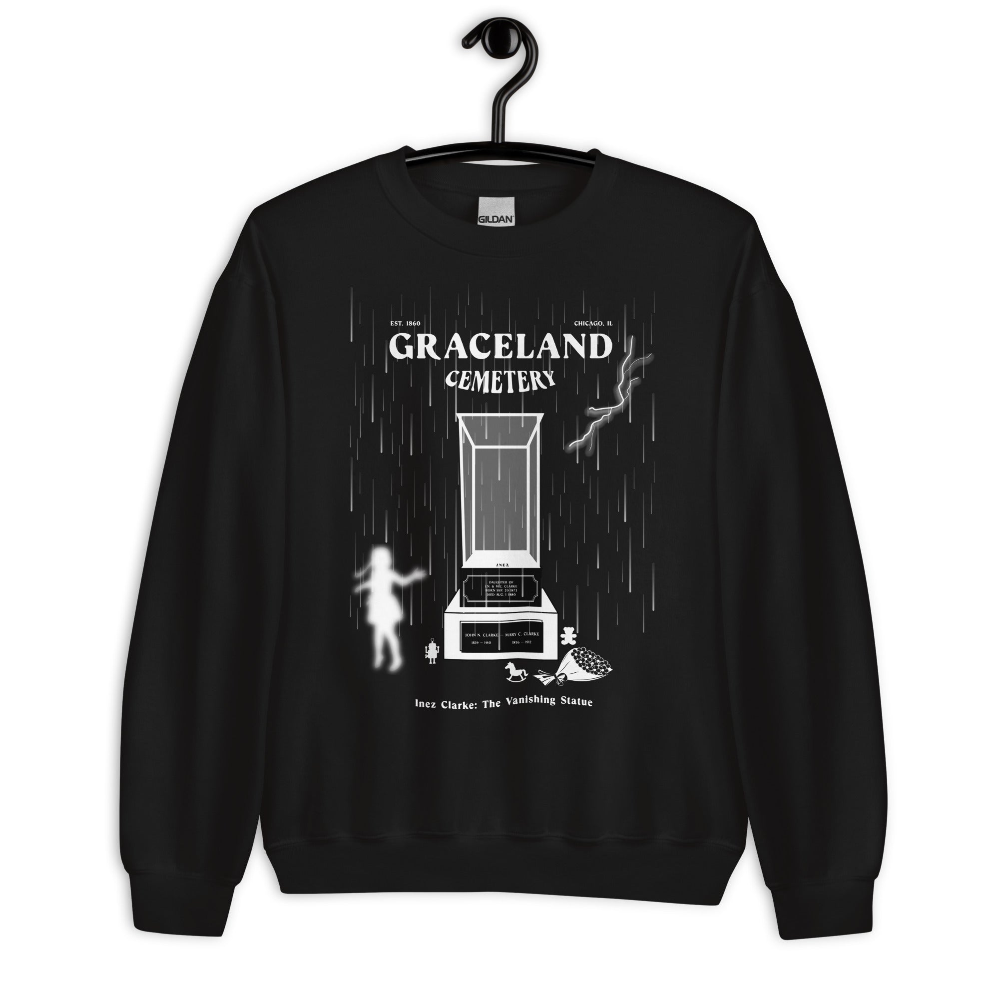 Graceland Cemetery Inez Clarke - Unisex Sweatshirt