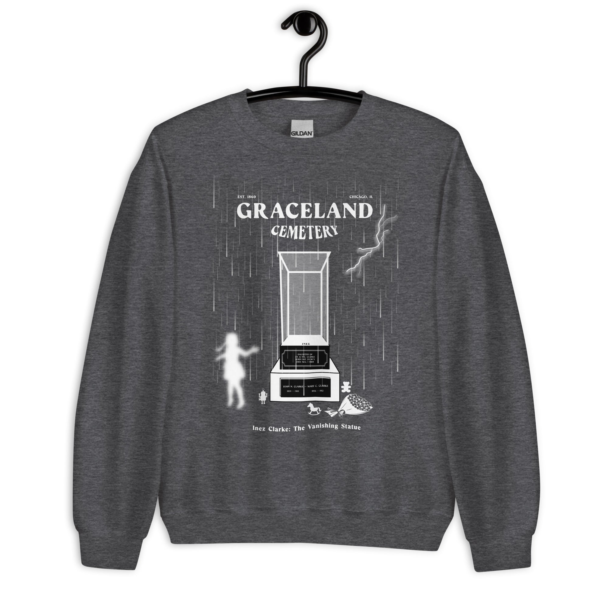 Graceland Cemetery Inez Clarke - Unisex Sweatshirt