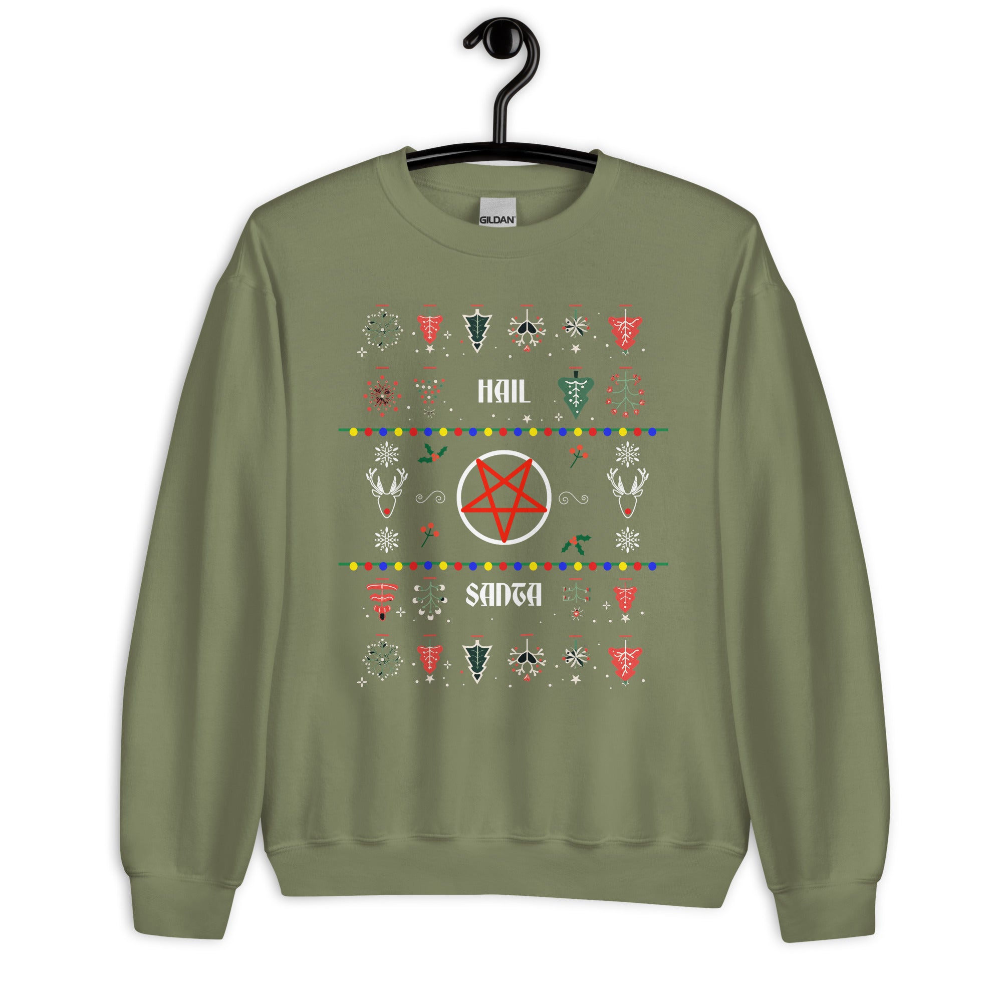 Hail Santa Ugly Xmas Sweater - Unisex Sweatshirt