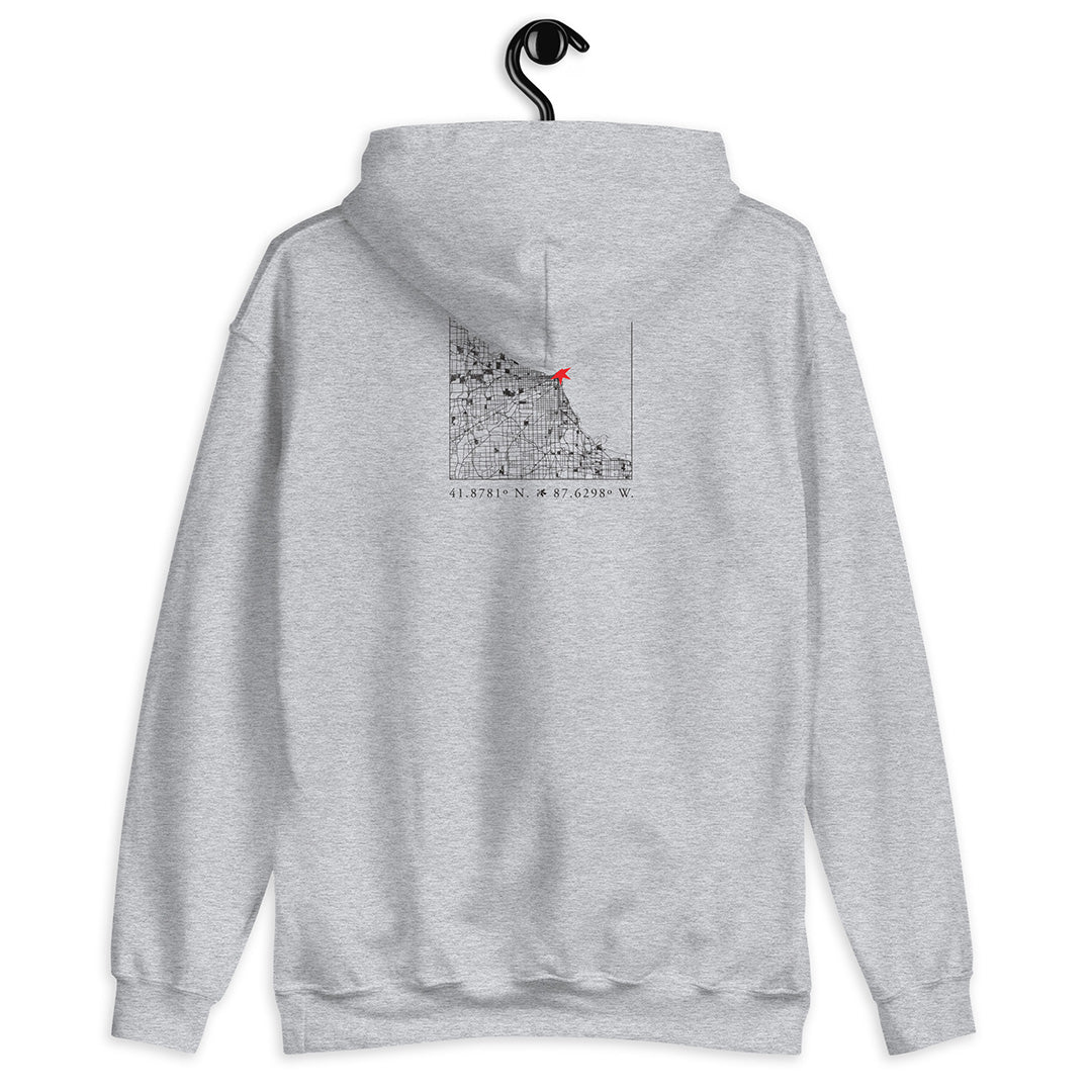Chicago Love and Coordinates - Unisex Hoodie