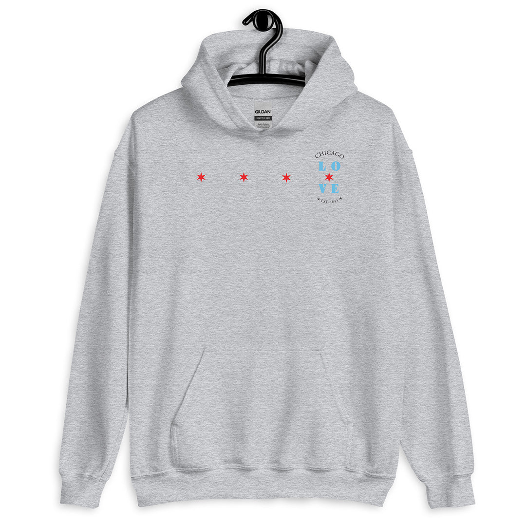 Chicago Love and Coordinates - Unisex Hoodie