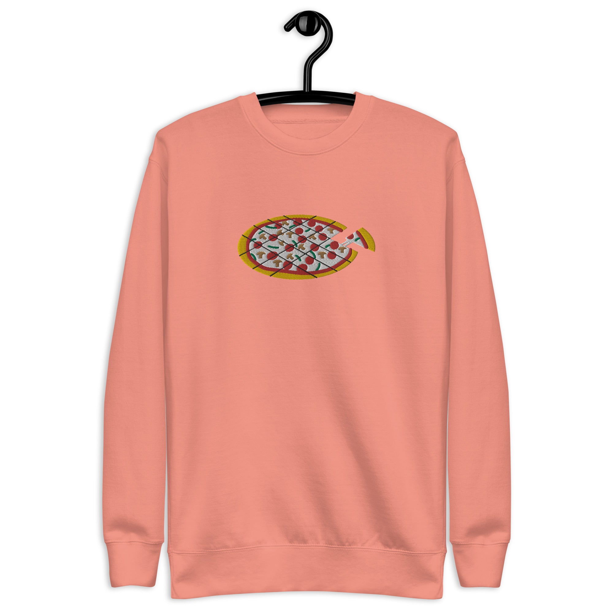 Square Cut Pizza - Embroidered Premium Sweatshirt