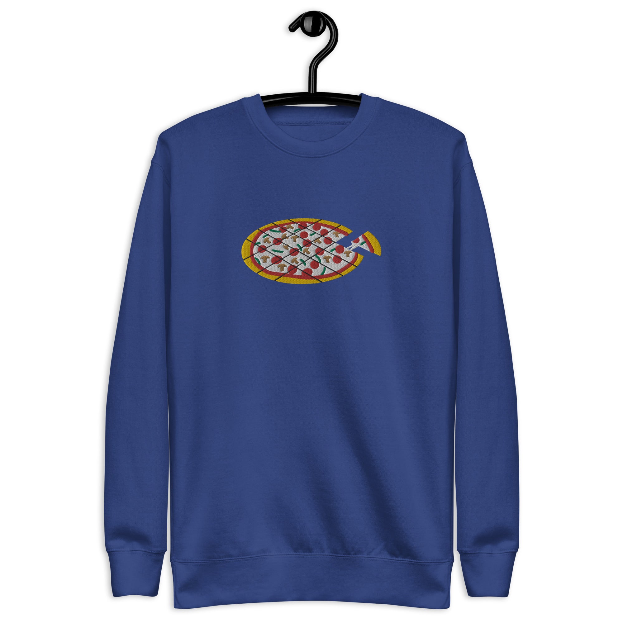 Square Cut Pizza - Embroidered Premium Sweatshirt
