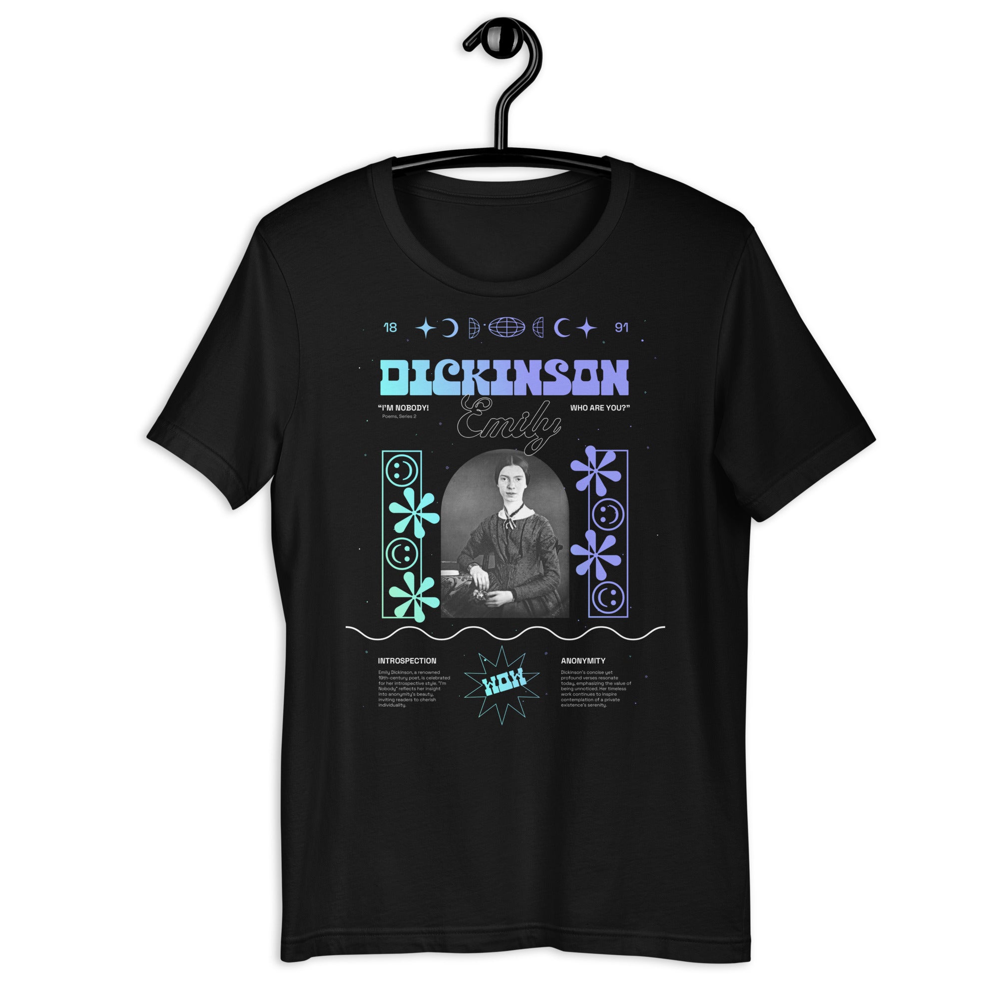 I'm Nobody Emily Dickinson - Double Sided Unisex T-shirt