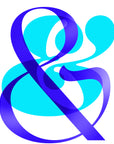 Ampersand Typography Art Print - Matte Poster