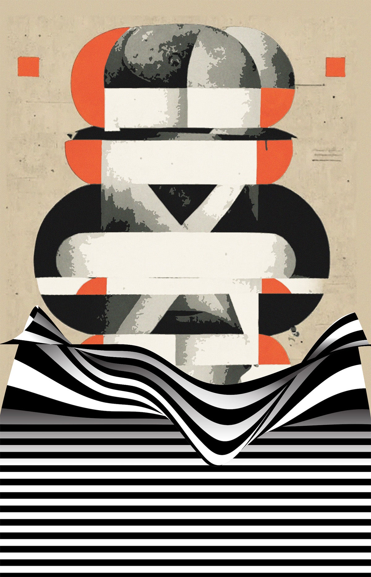 Bauhaus Abstract Op Art - Matte Poster