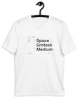 Space Grotesk Type Specimen - Double-Sided Unisex T-shirt