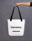 Helvetica in Arial - Tote Bag