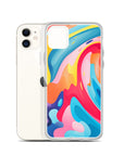 Colorful Swirls Clear Case for iPhone®