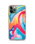 Colorful Swirls Clear Case for iPhone®