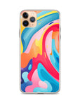 Colorful Swirls Clear Case for iPhone®