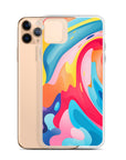 Colorful Swirls Clear Case for iPhone®