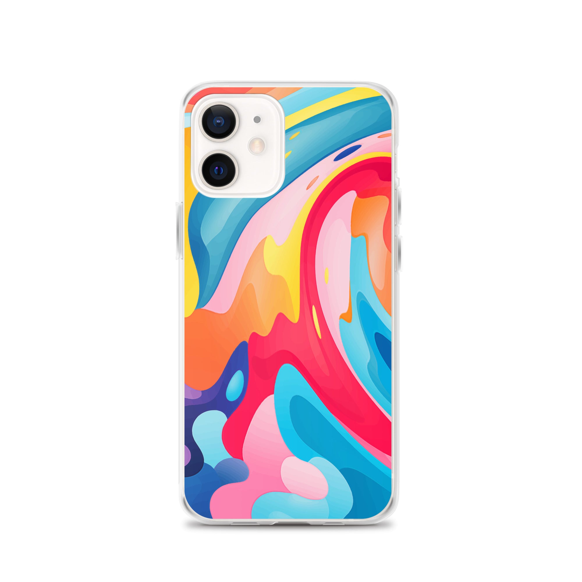 Colorful Swirls Clear Case for iPhone®