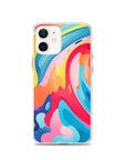 Colorful Swirls Clear Case for iPhone®