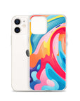 Colorful Swirls Clear Case for iPhone®