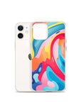 Colorful Swirls Clear Case for iPhone®