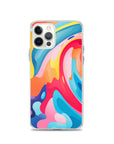 Colorful Swirls Clear Case for iPhone®