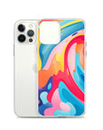 Colorful Swirls Clear Case for iPhone®