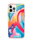 Colorful Swirls Clear Case for iPhone®