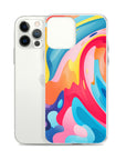 Colorful Swirls Clear Case for iPhone®