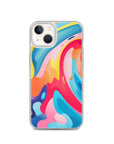 Colorful Swirls Clear Case for iPhone®