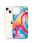 Colorful Swirls Clear Case for iPhone®