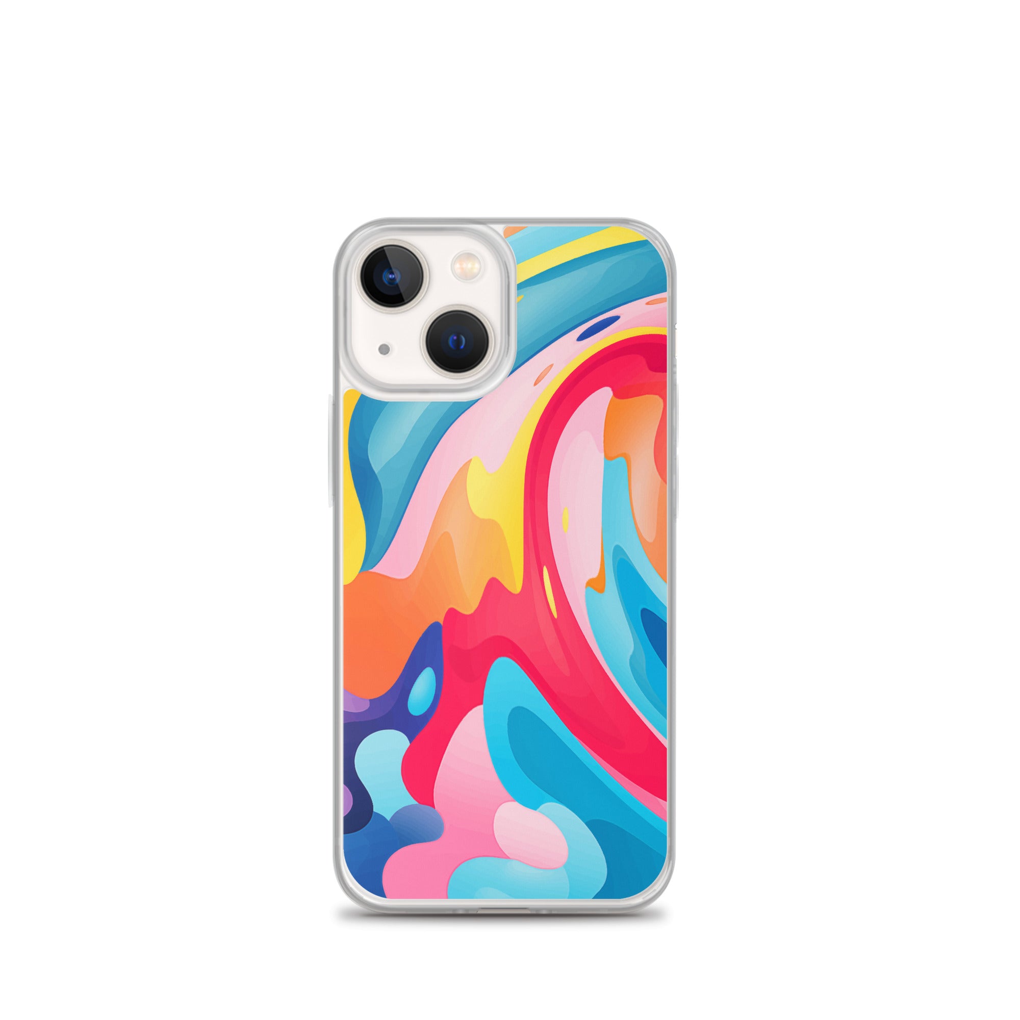 Colorful Swirls Clear Case for iPhone®