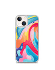 Colorful Swirls Clear Case for iPhone®