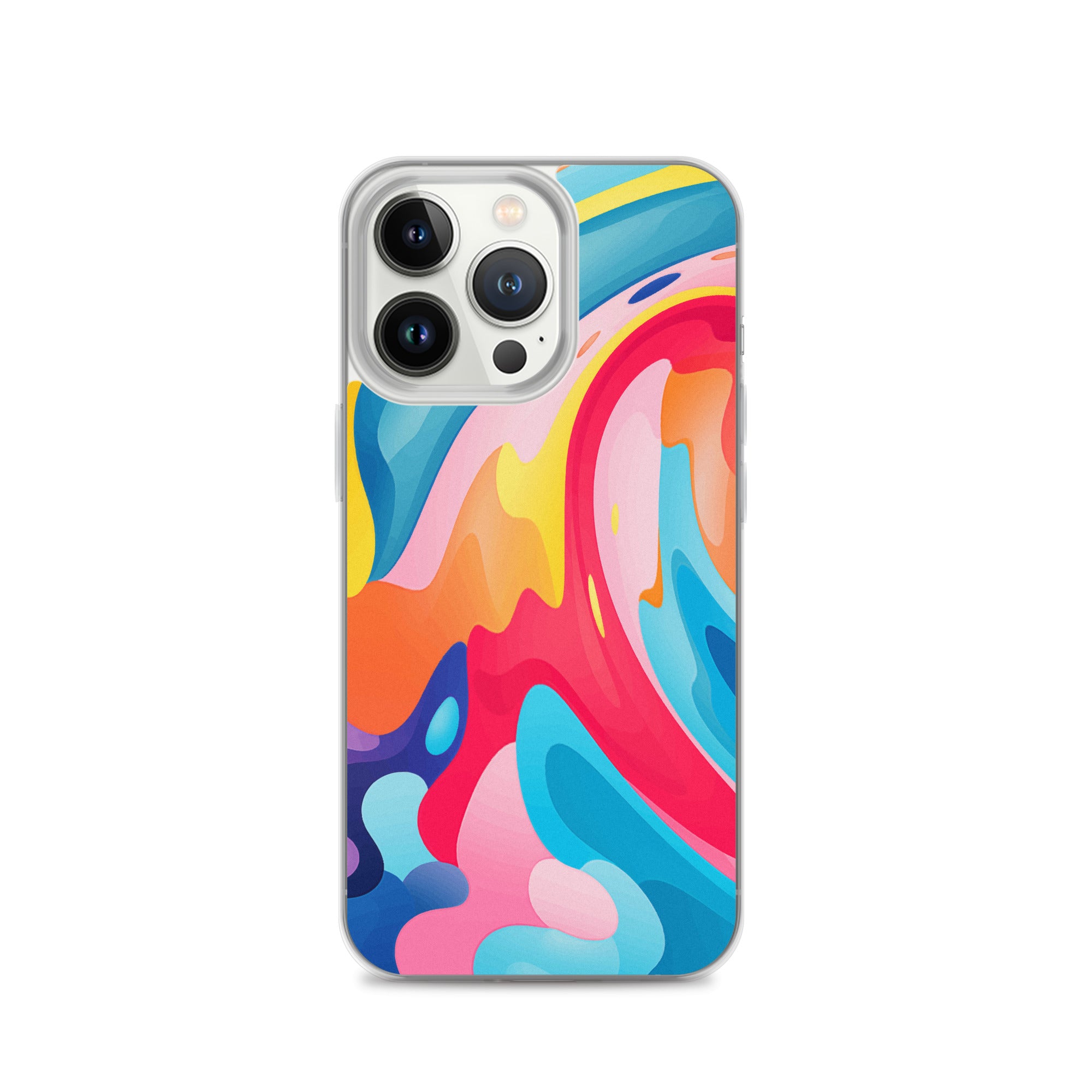 Colorful Swirls Clear Case for iPhone®