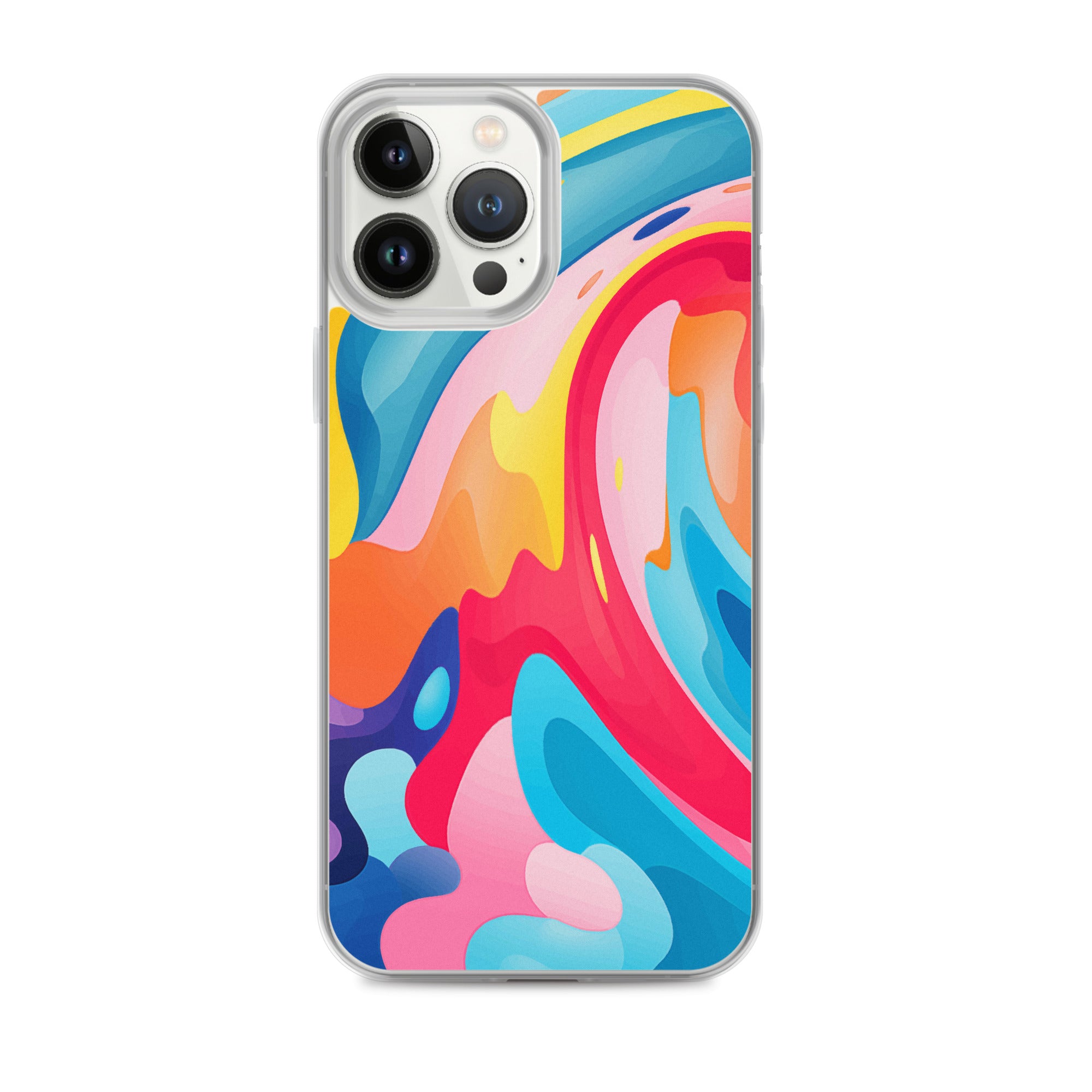 Colorful Swirls Clear Case for iPhone®