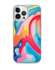 Colorful Swirls Clear Case for iPhone®