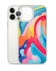 Colorful Swirls Clear Case for iPhone®