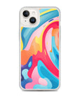 Colorful Swirls Clear Case for iPhone®