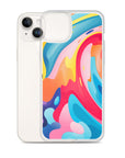 Colorful Swirls Clear Case for iPhone®