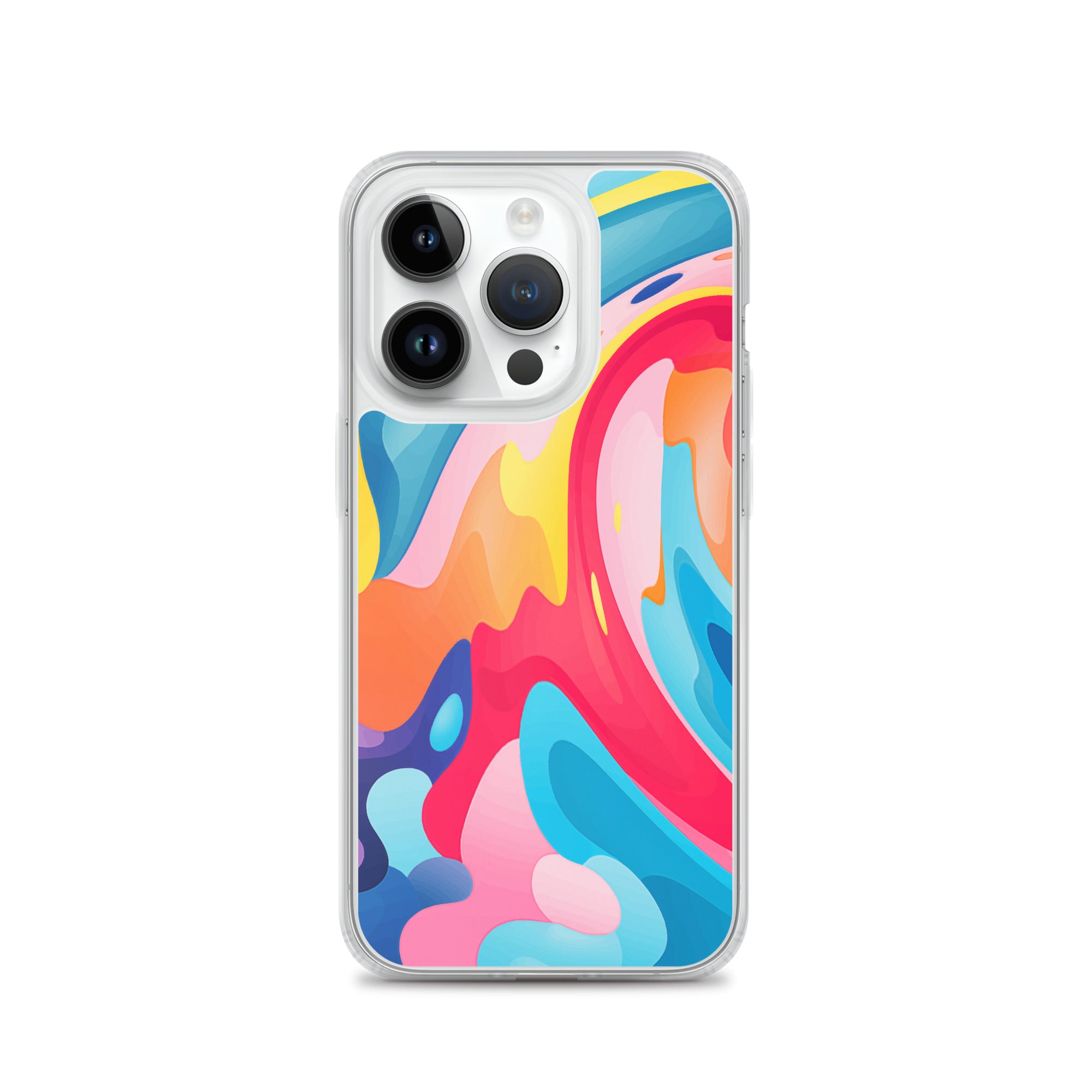 Colorful Swirls Clear Case for iPhone®