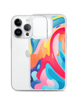 Colorful Swirls Clear Case for iPhone®